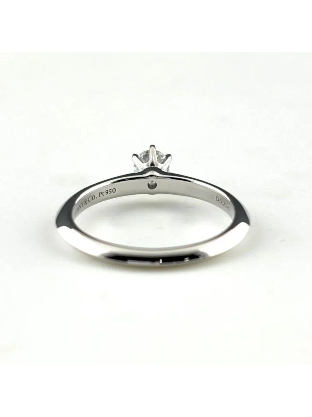 Tiffany & Co Solitaire Platinum Ring Diamond